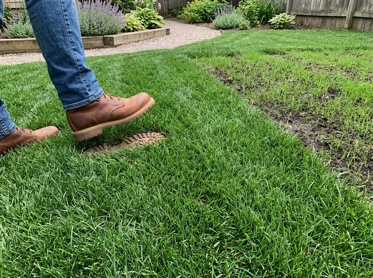 Mature seeded lawn showing sod-like density and continuity.