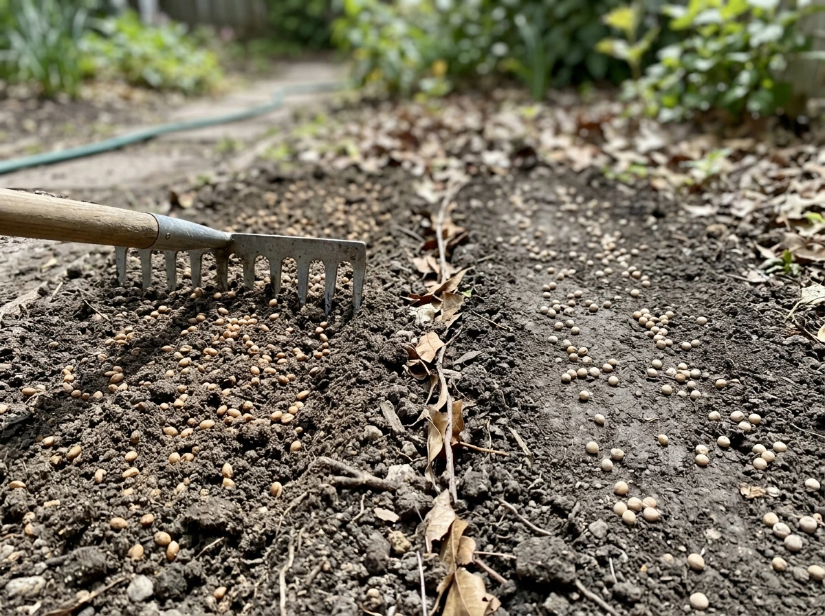 Split seedbed showing seed contact differences affecting growth speed