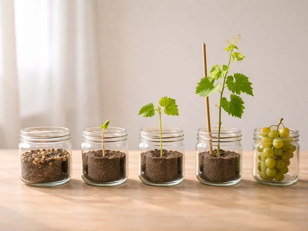 how long does it take to grow grapes from seeds