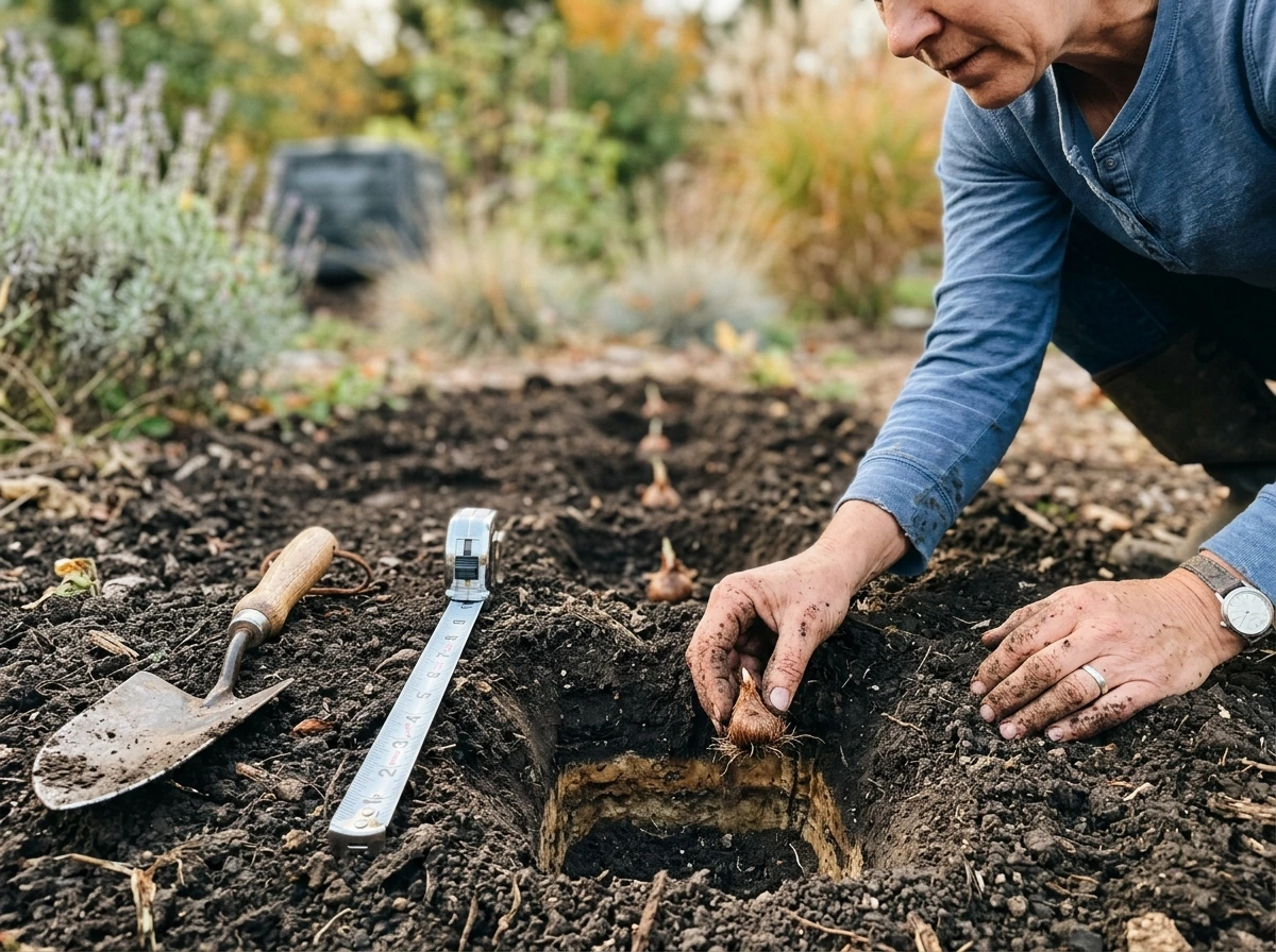 Saffron corm planting depth and spacing in late summer soil