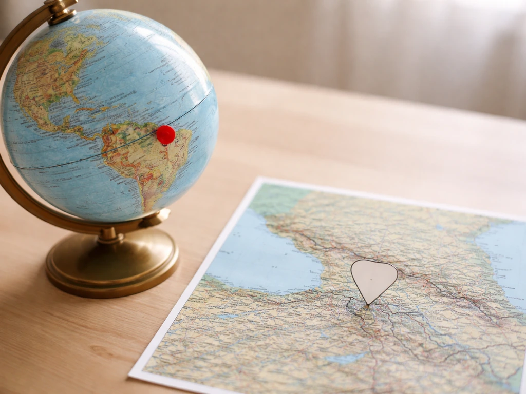 Minimal photo scene suggesting distinction between Georgia the U.S. state and Georgia the South Caucasus