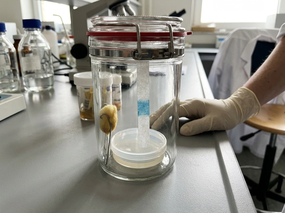 Obligate anaerobe culture in an oxygen-avoiding sealed setup