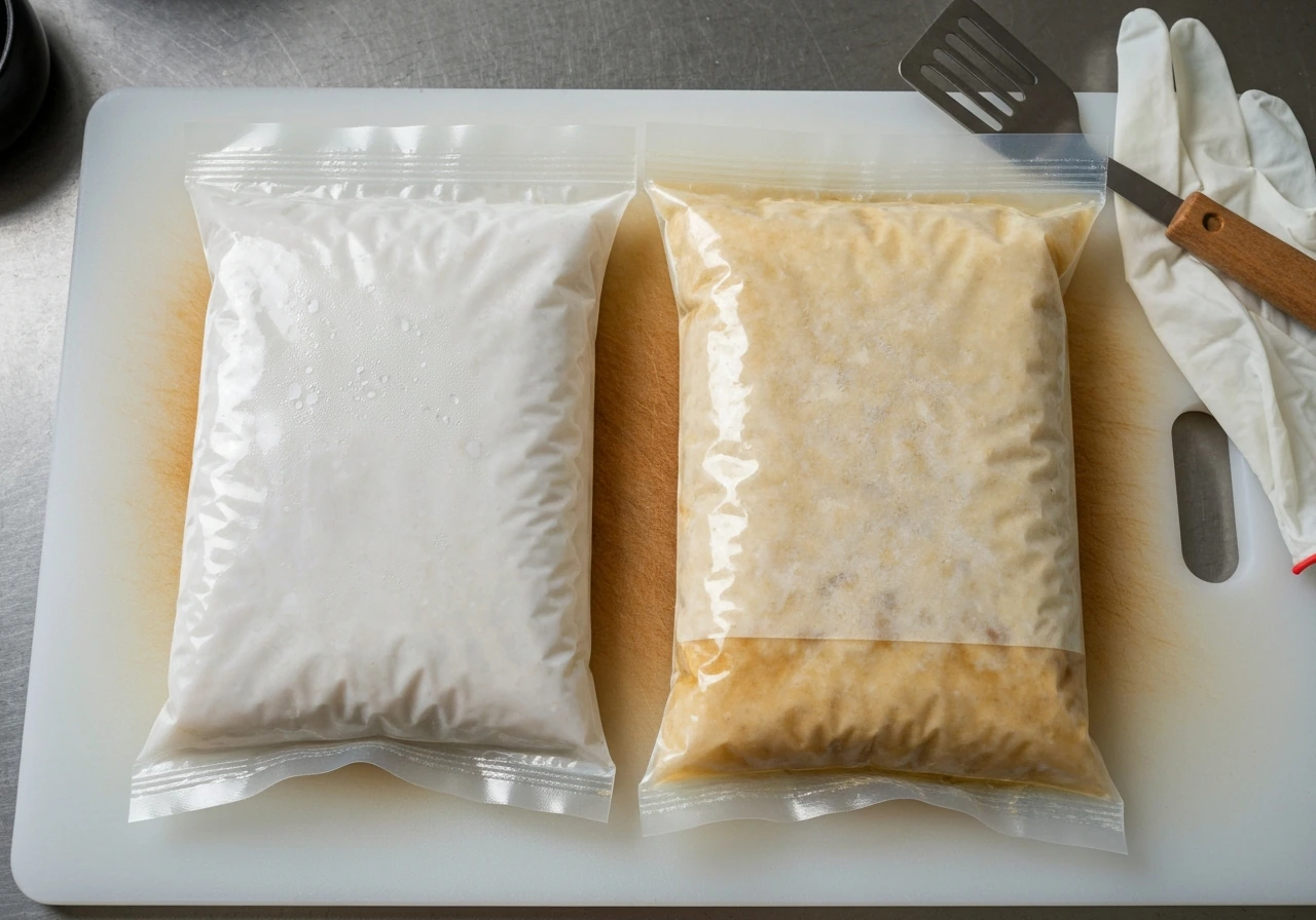 Oxygen effects on food spoilage using sealed vs vacuum packaging