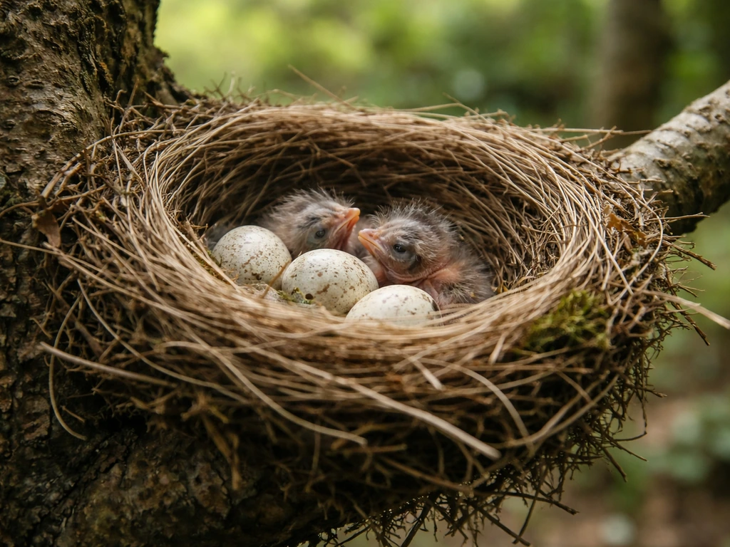 who builds bird nest