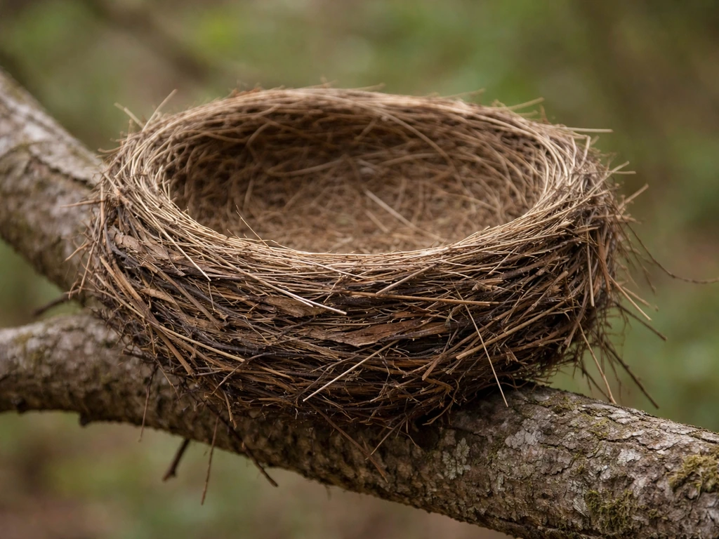 which bird makes cup-shaped nest