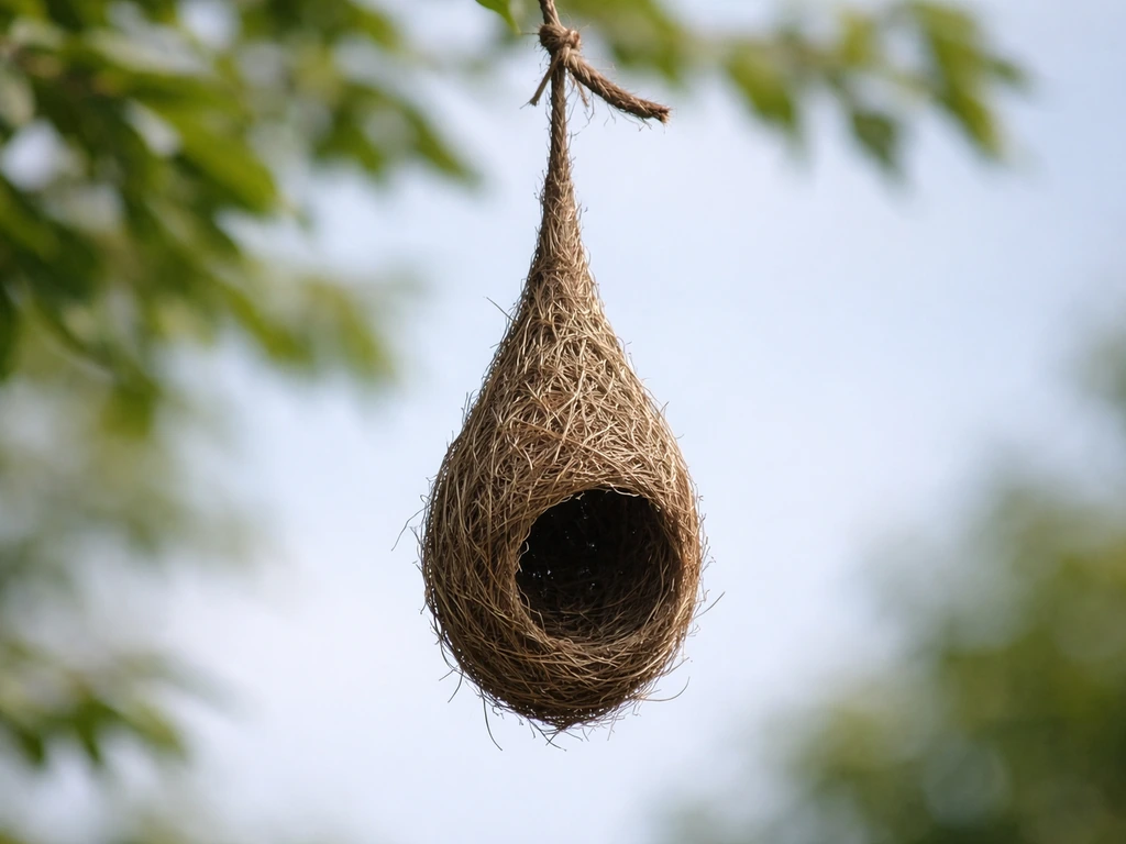 what bird makes hanging nest