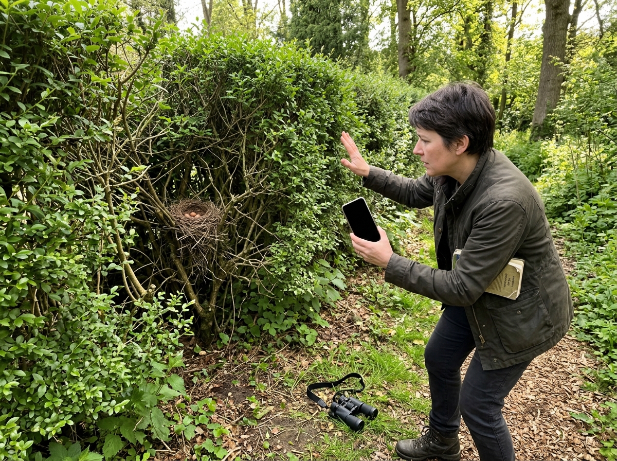 Call for help: contacting a wildlife professional while keeping distance from the nest