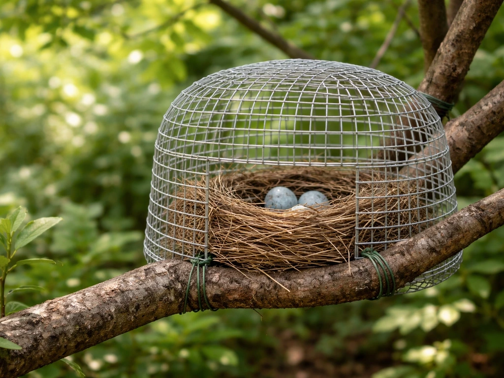 how to protect bird nest from crows