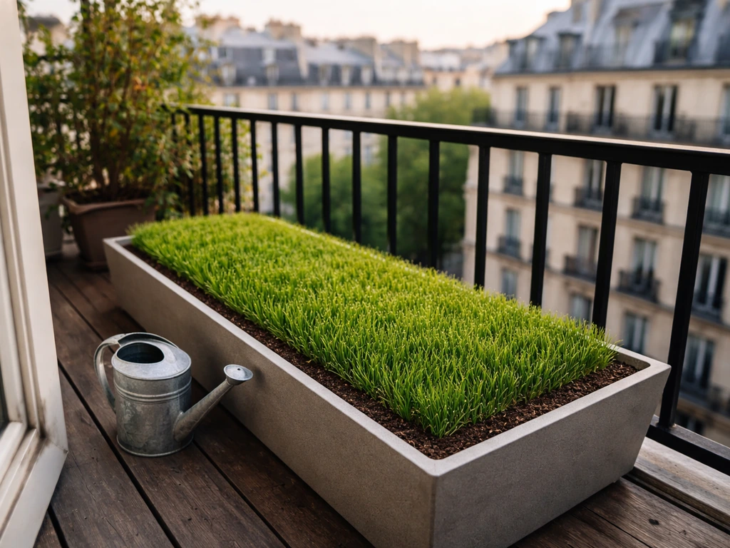 Gazon sur balcon à Paris : choisir, installer et entretenir