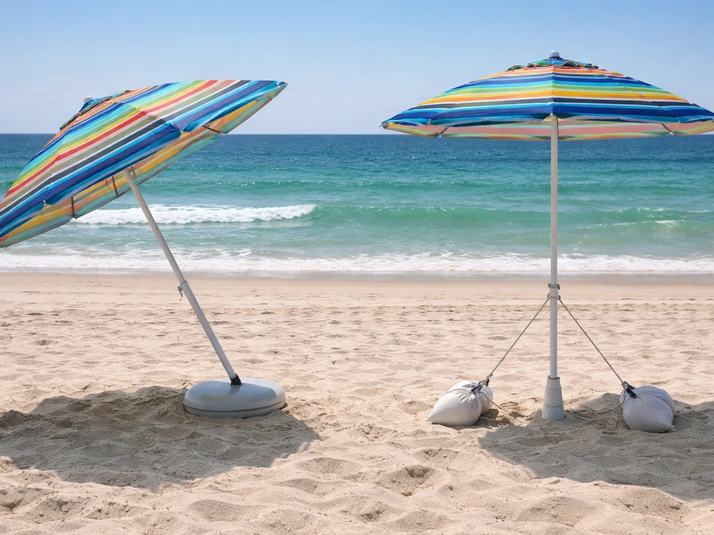 can you use a beach umbrella on a patio