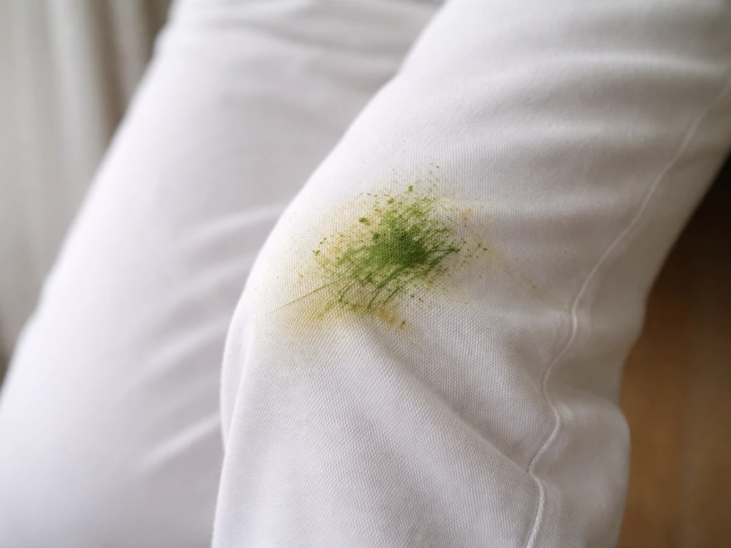 Tache herbe pantalon blanc : enlever sans abîmer le tissu