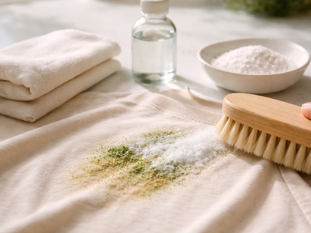 Détacher l’herbe : méthode pas à pas pour vêtements et sols