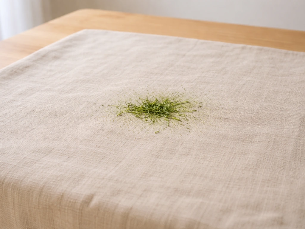 Enlever une tache d’herbe sur du lin : guide étape par étape