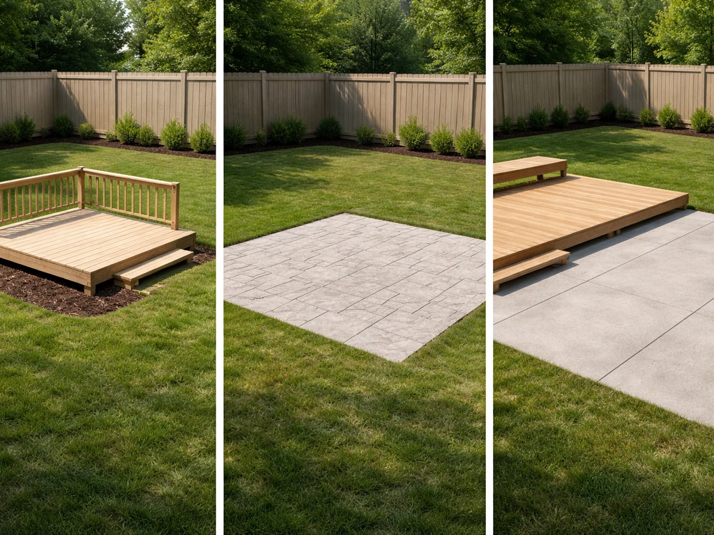 cost of concrete patio vs deck