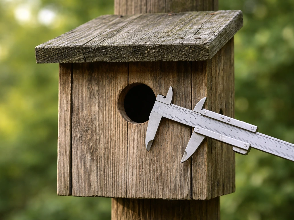 what size hole in bird house