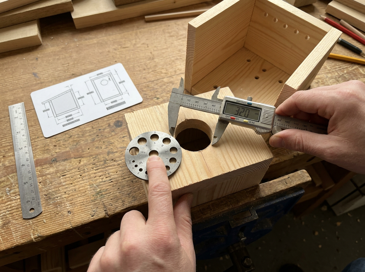Illustration of what counts as a 'small-bird' bird house, and which species you're targeting