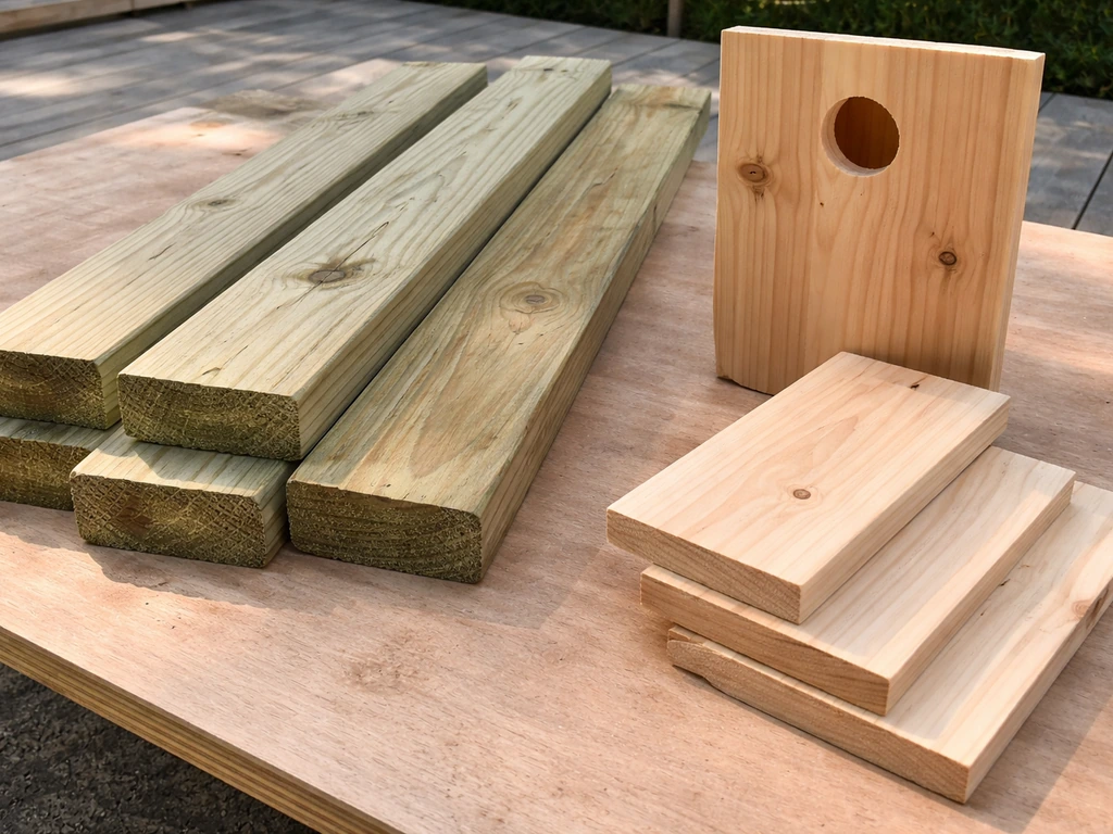 can you use pressure treated wood for bird houses