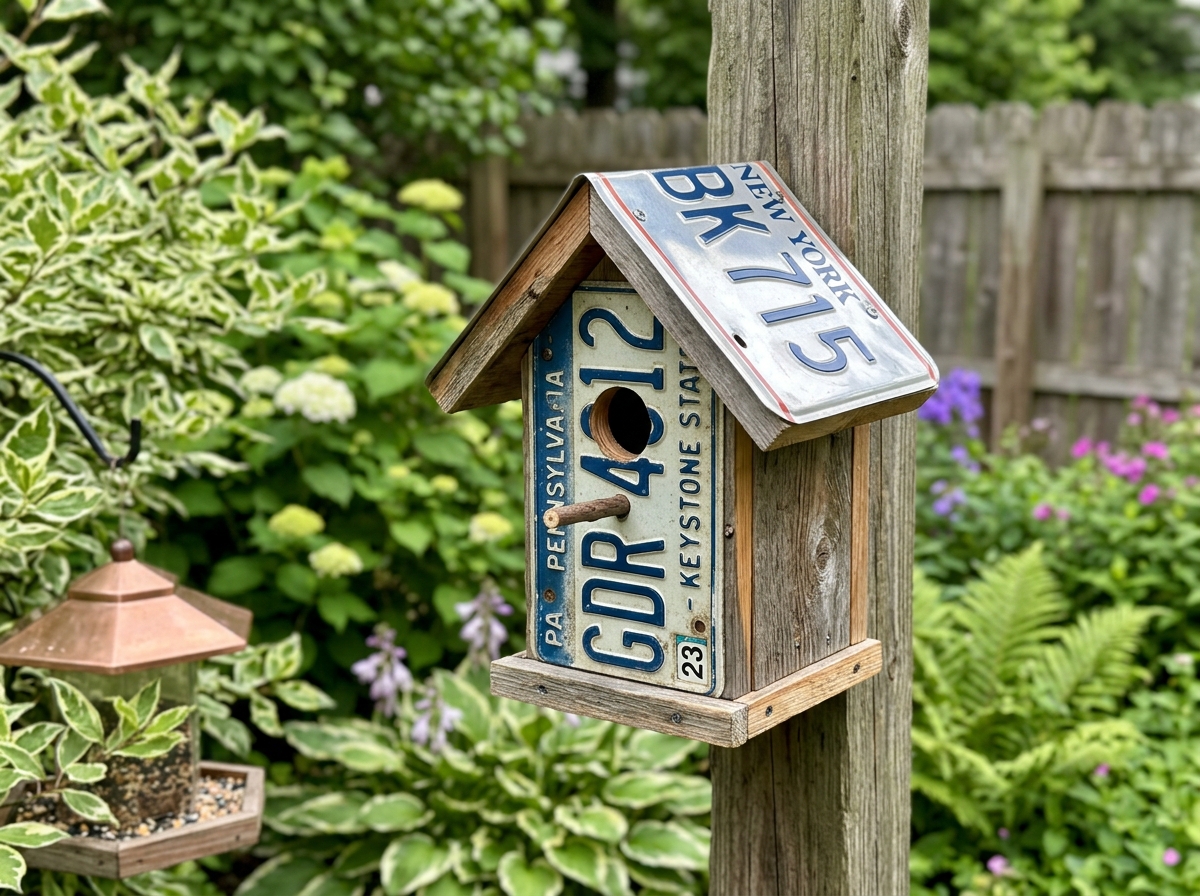 License Plate Bird Houses: DIY Plans and for Sale Guide
