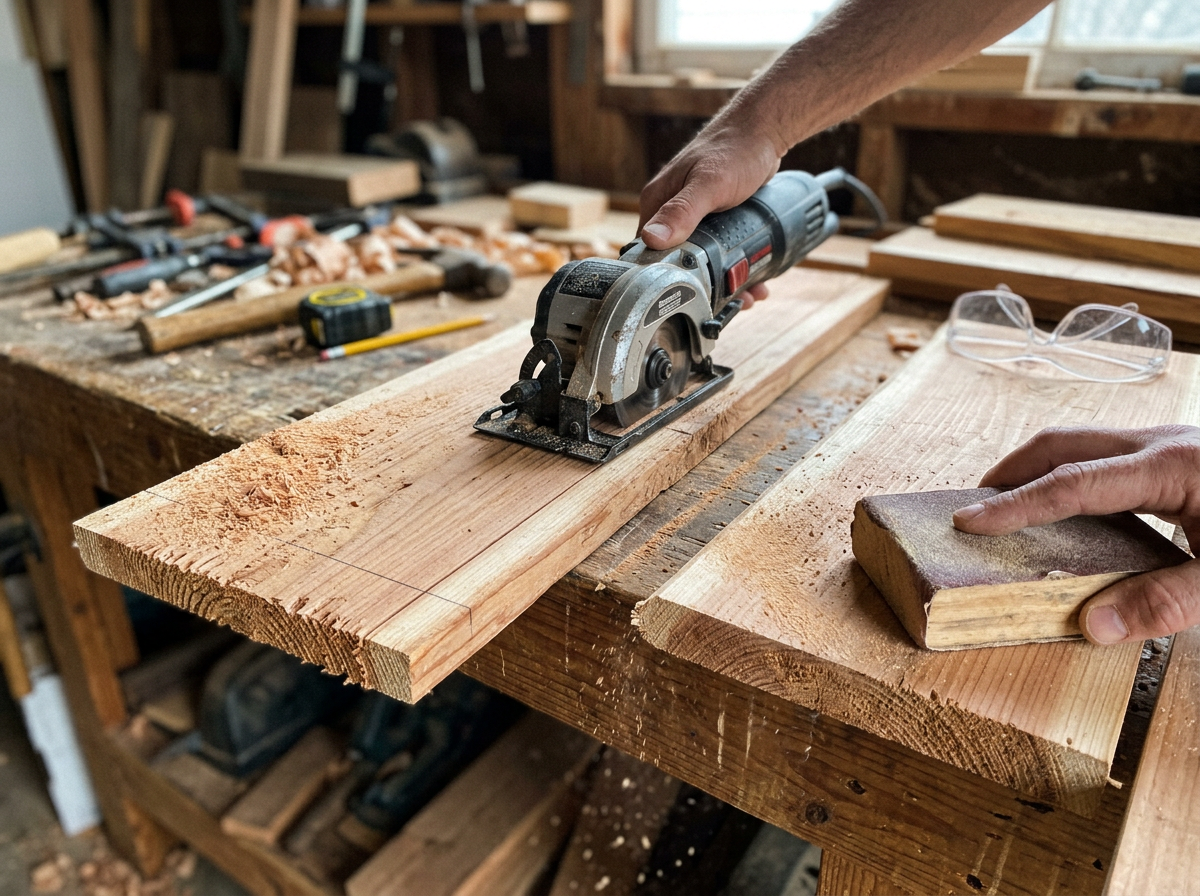 Illustration of choosing the right materials and tools