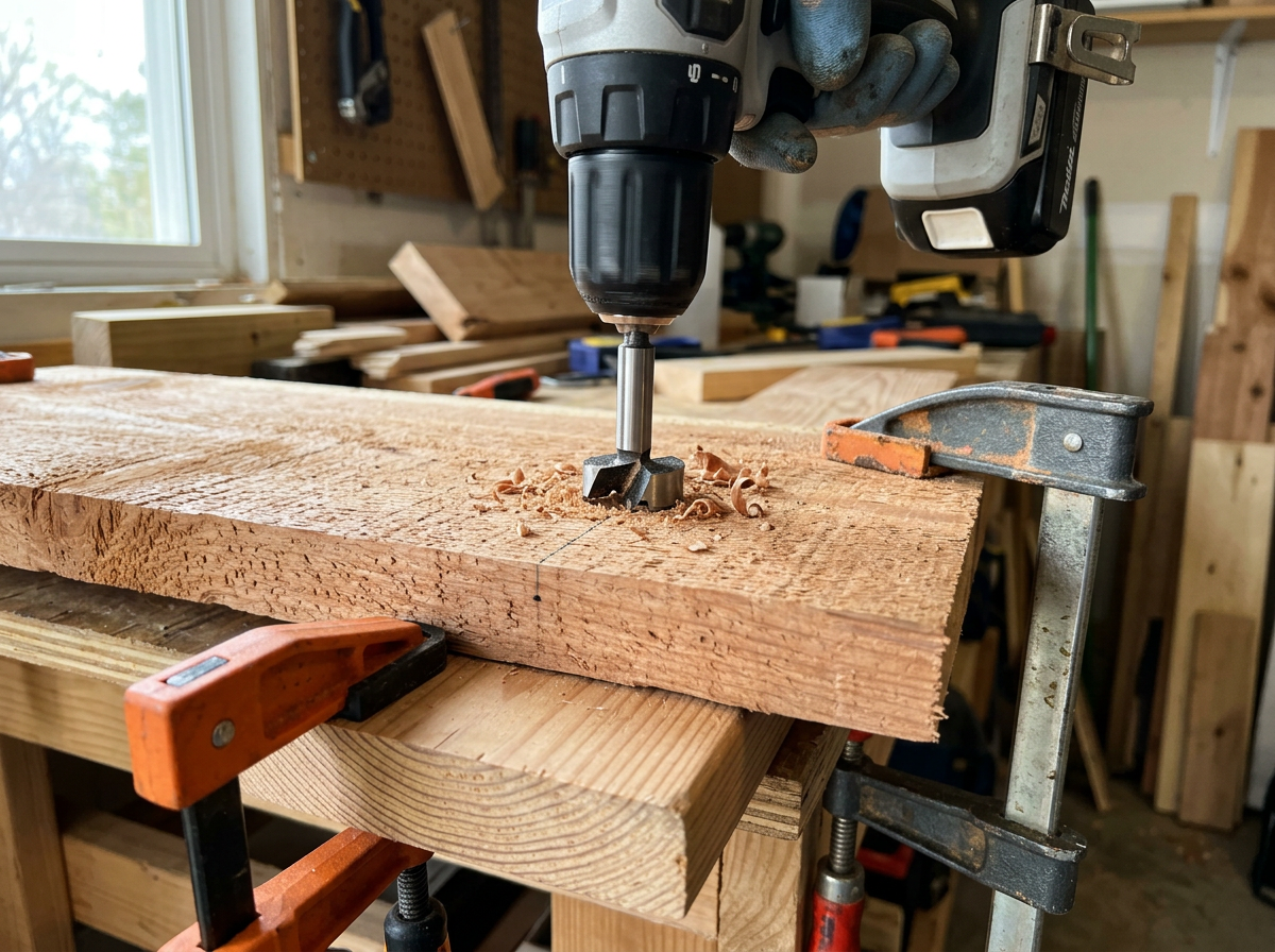 Cutting and sanding cedar panels for the license plate bird house body