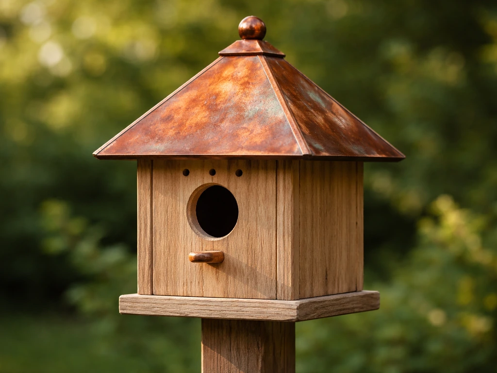 copper top bird house
