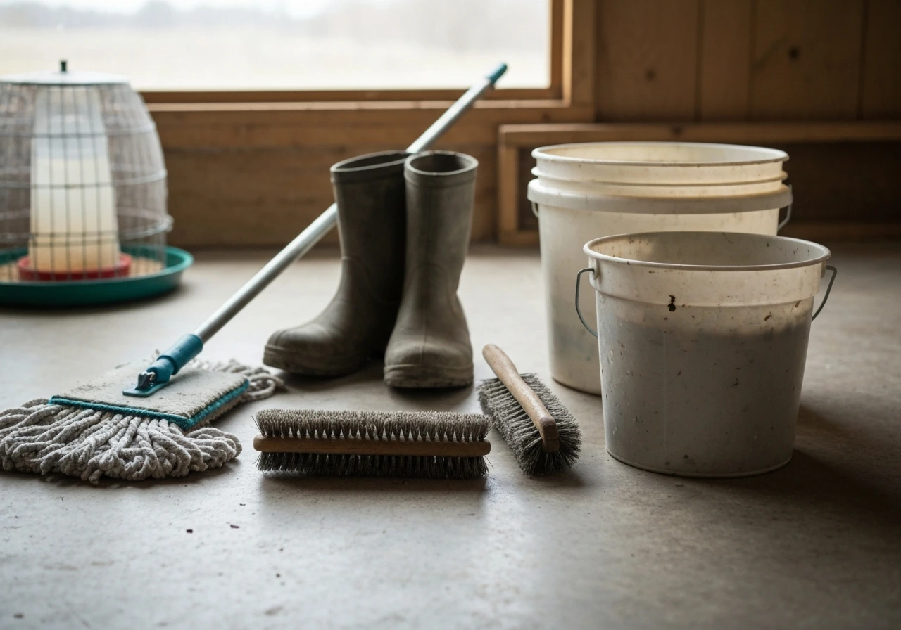 Illustration of how you get bird flu from birds