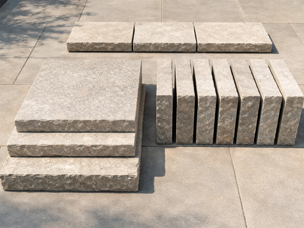 stone steps to patio