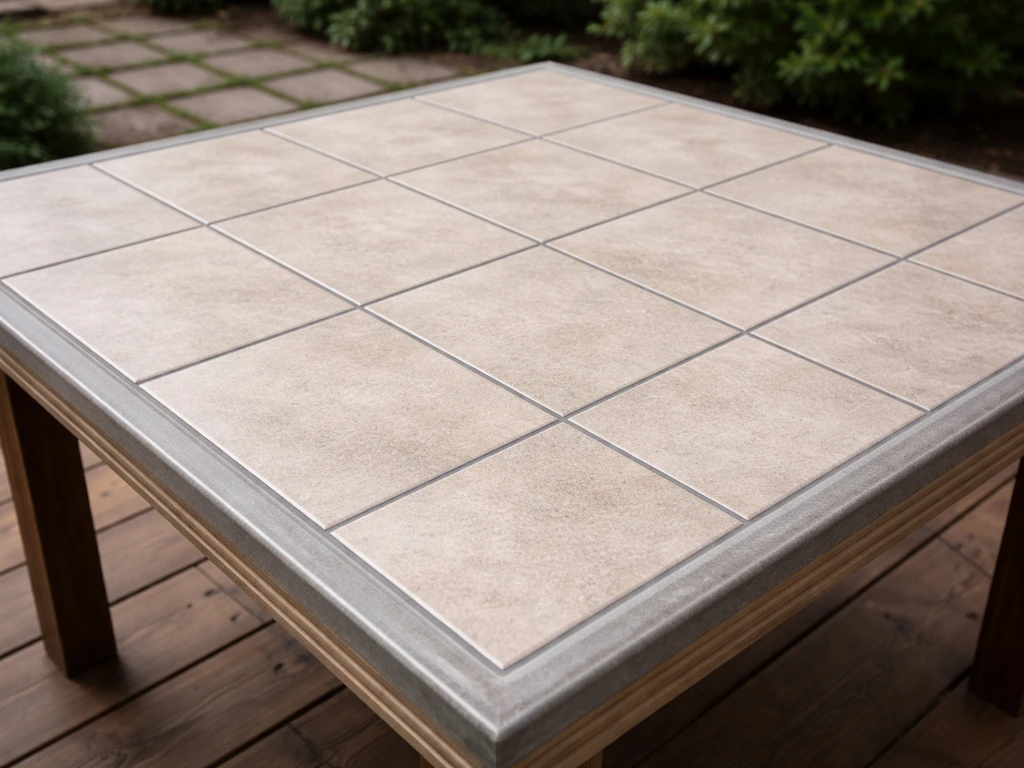 tile top table patio