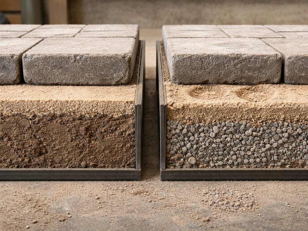 what to put under patio stones