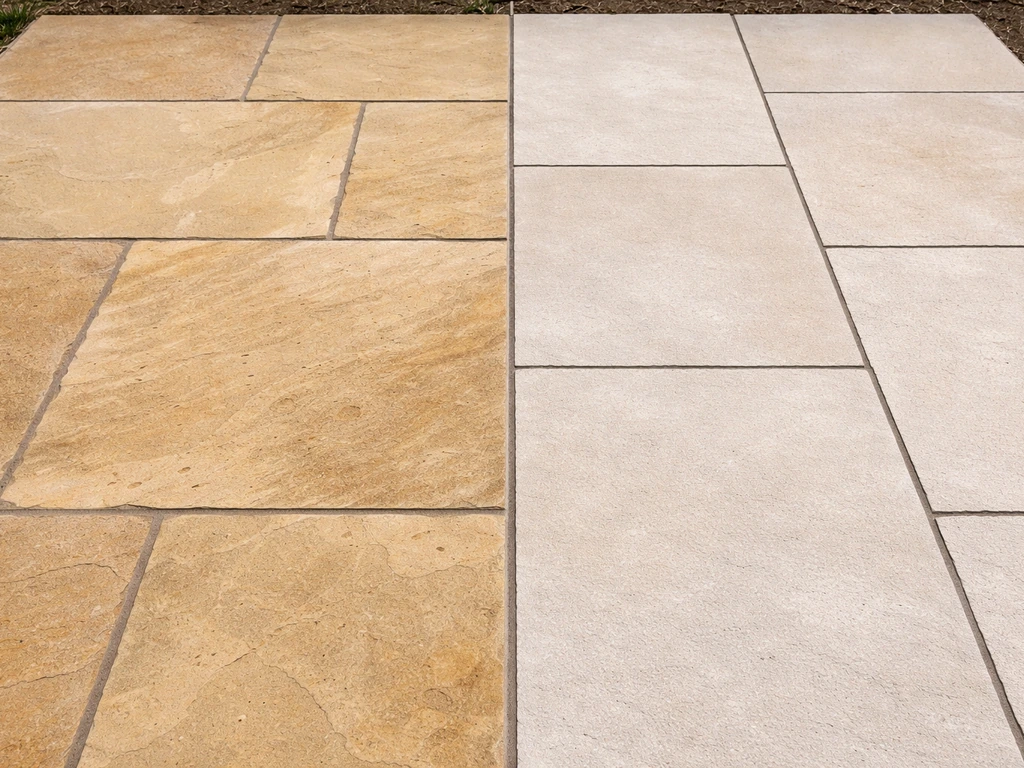limestone vs sandstone patio