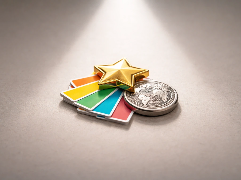 Minimal photo of layered symbolic icons suggesting rarity, vividness, otherness, and standing out