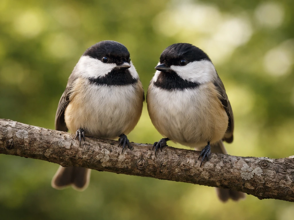 Two similar birds perched on the same branch, symbolizing like people tending to stay together.