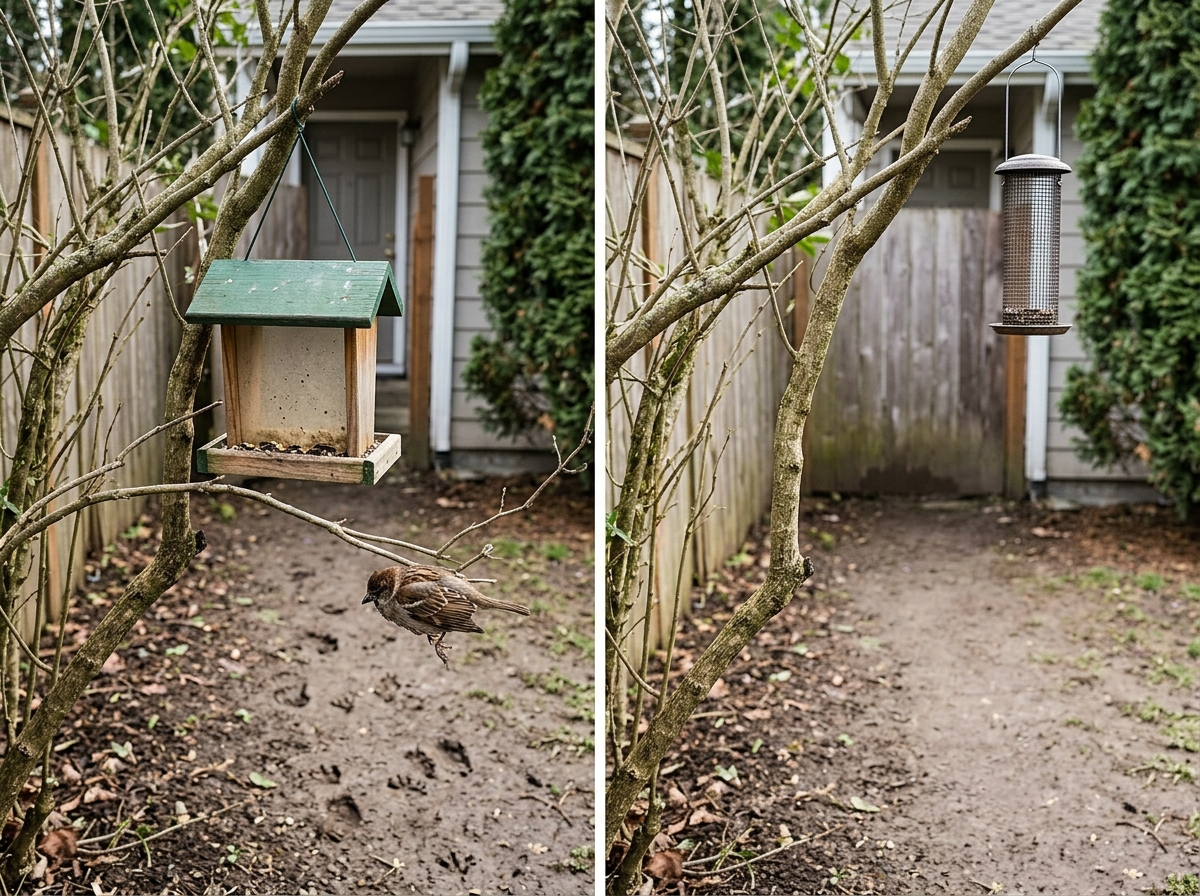 Dead bird found near a home entrance, suggesting an omen in context