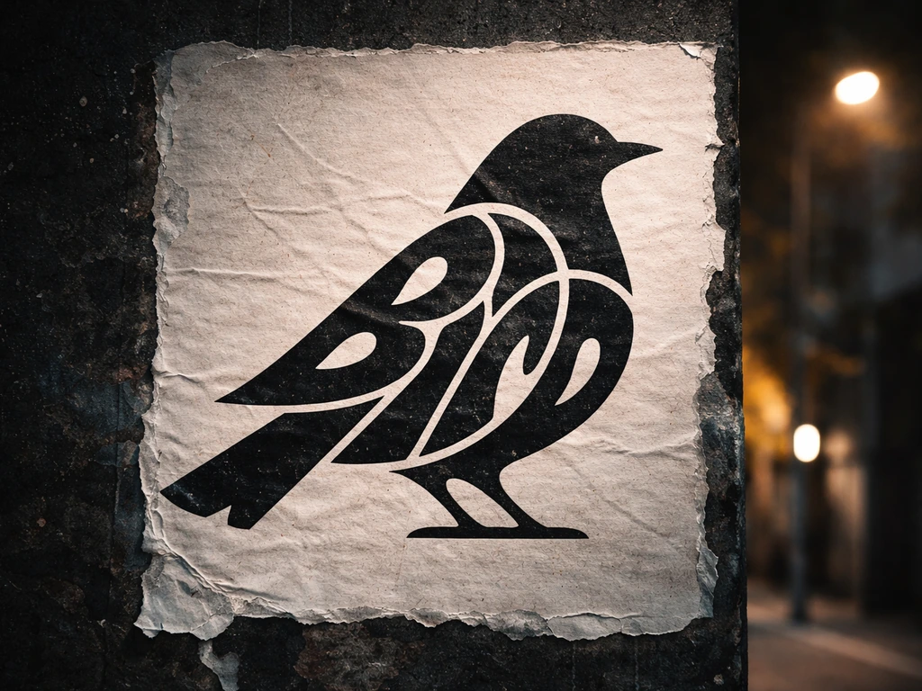 Urban street-style hero image with a bird silhouette over a blurred page fragment background.