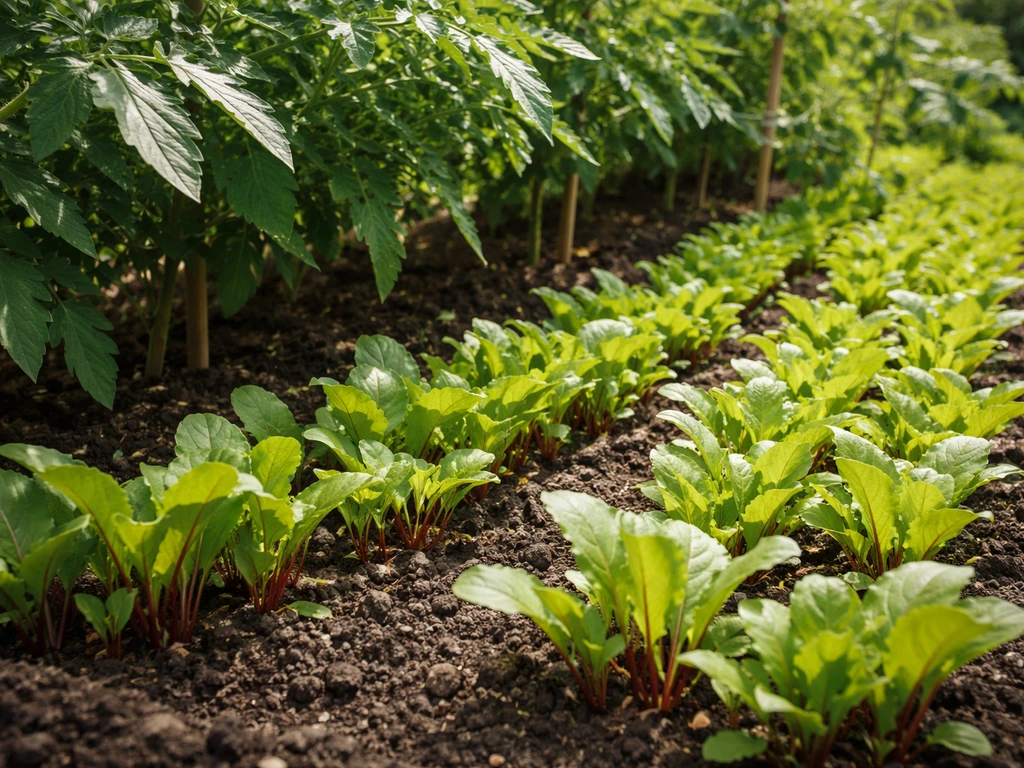 do tomatoes and beets grow well together