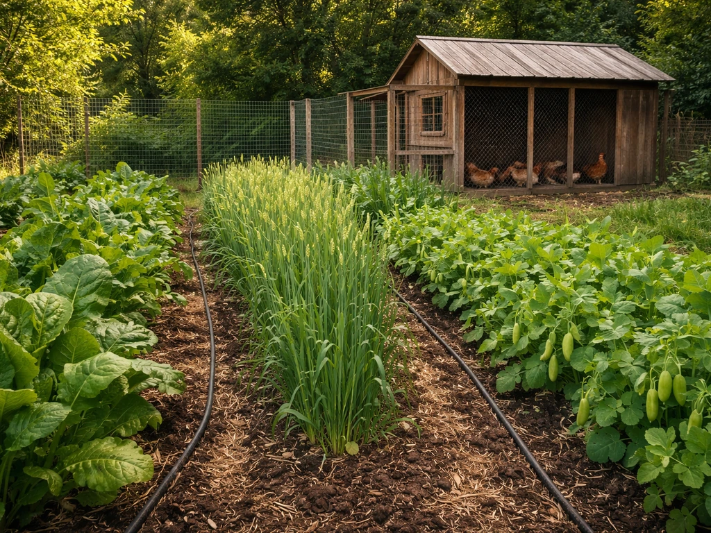 what to grow to feed chickens