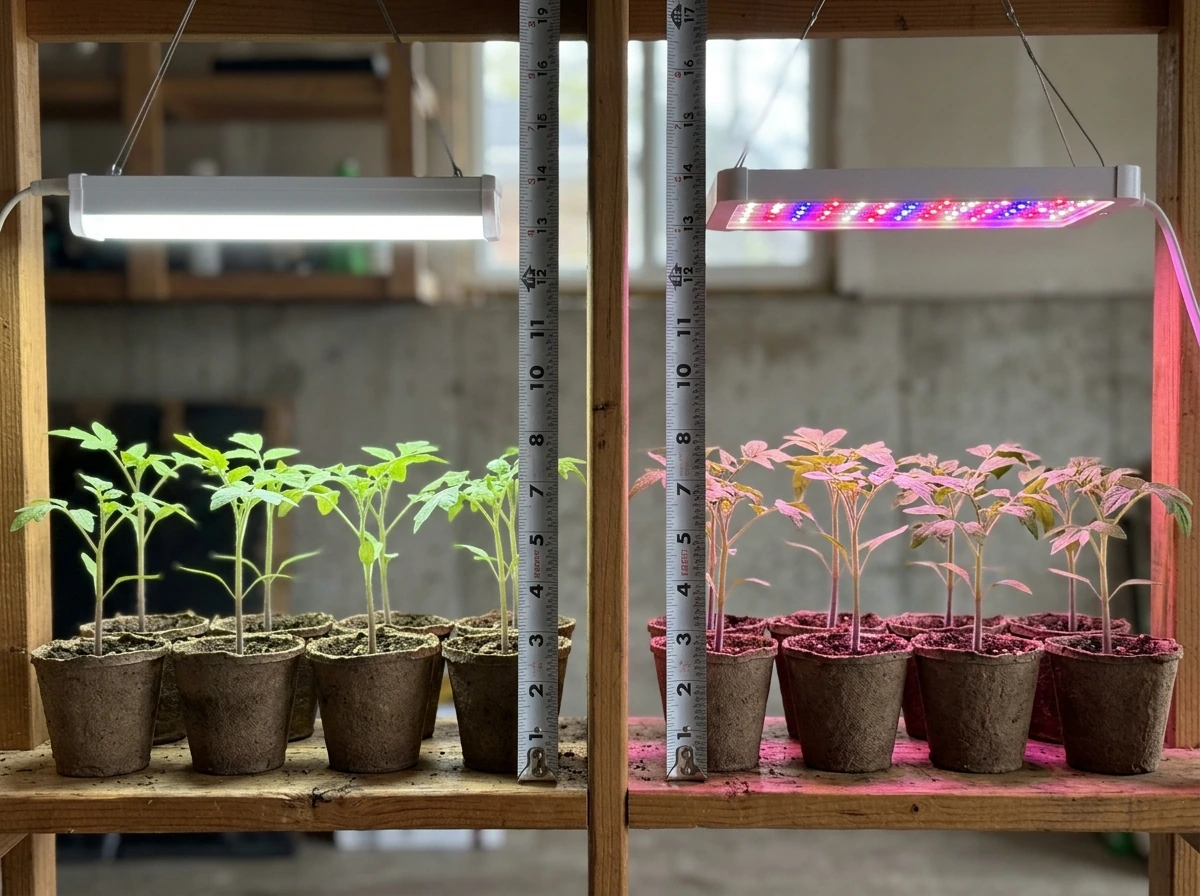 does led light grow plants