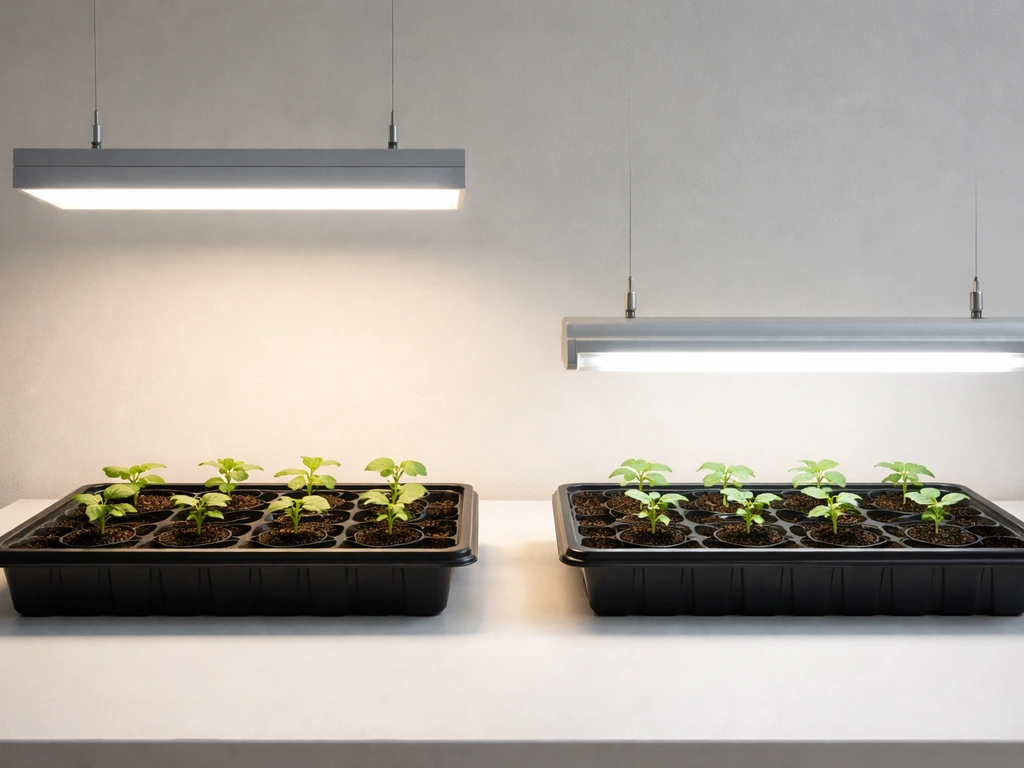 how close to plants should grow lights be