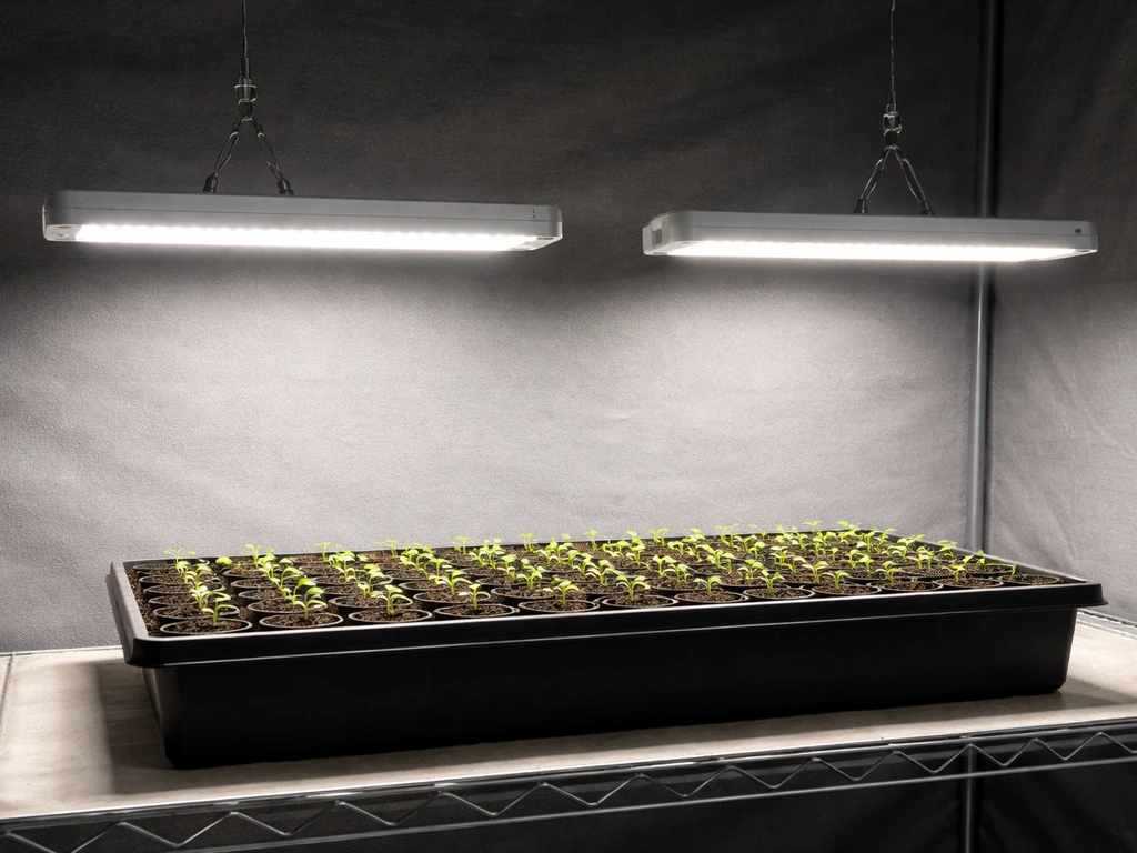 how close to the plant should the grow light be