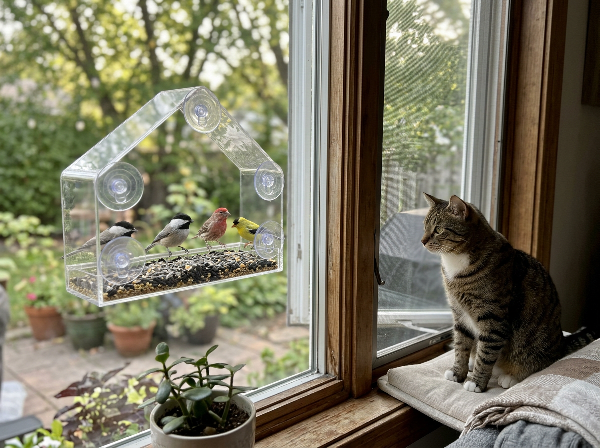 Best Bird Feeders for Cats to Watch Birds Safely