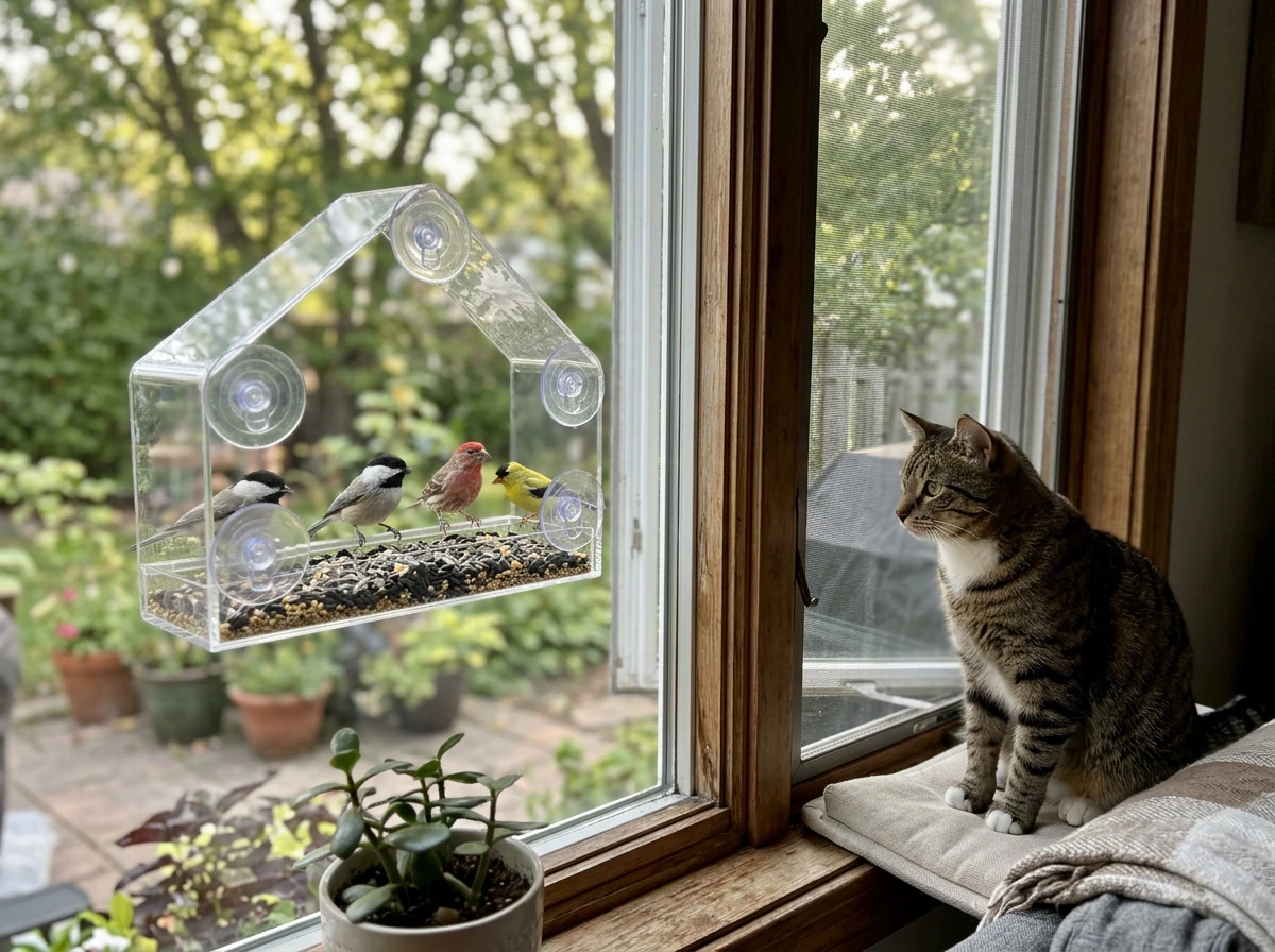 Best Bird Feeders for Cats to Watch Birds Safely