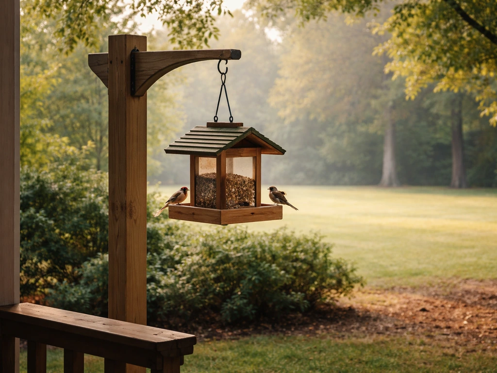 best position for bird feeder
