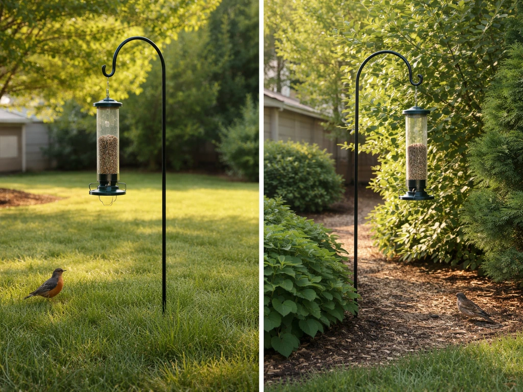 best position for bird feeders