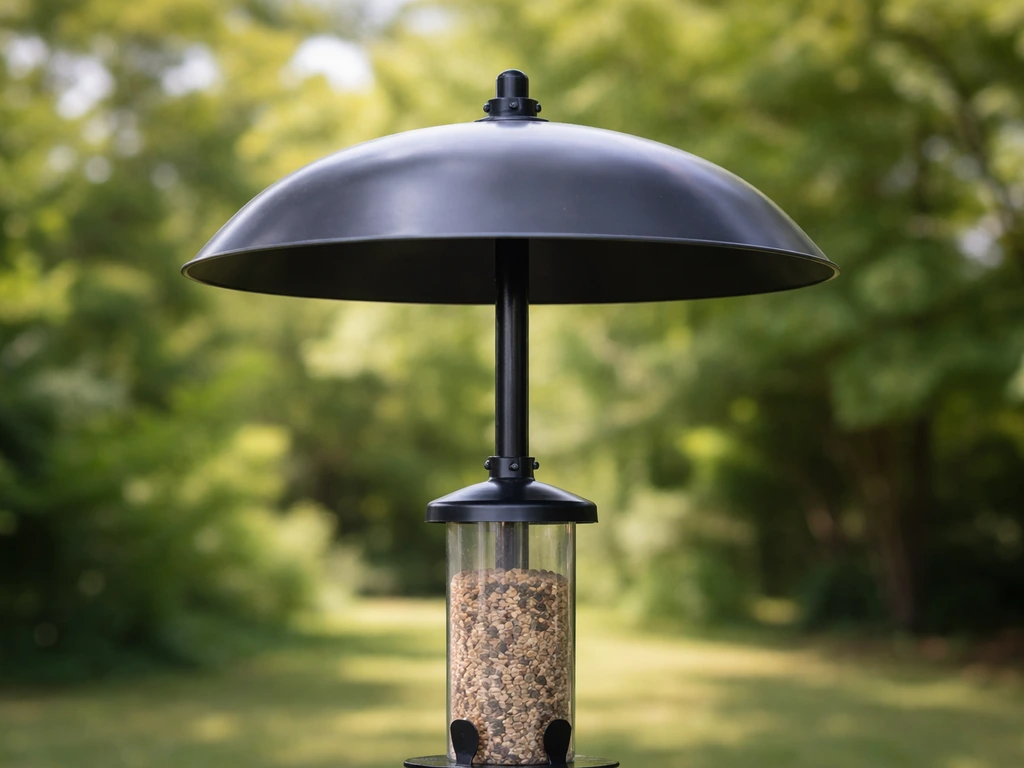 what is a baffle on a bird feeder