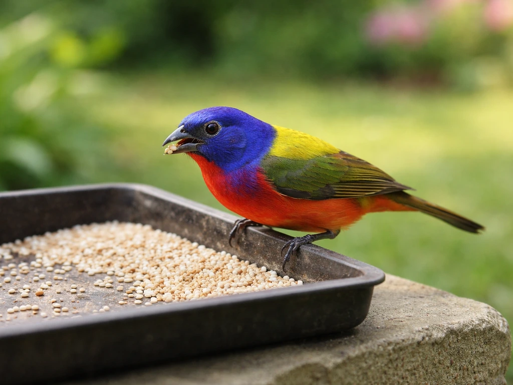 best bird feeder for painted buntings