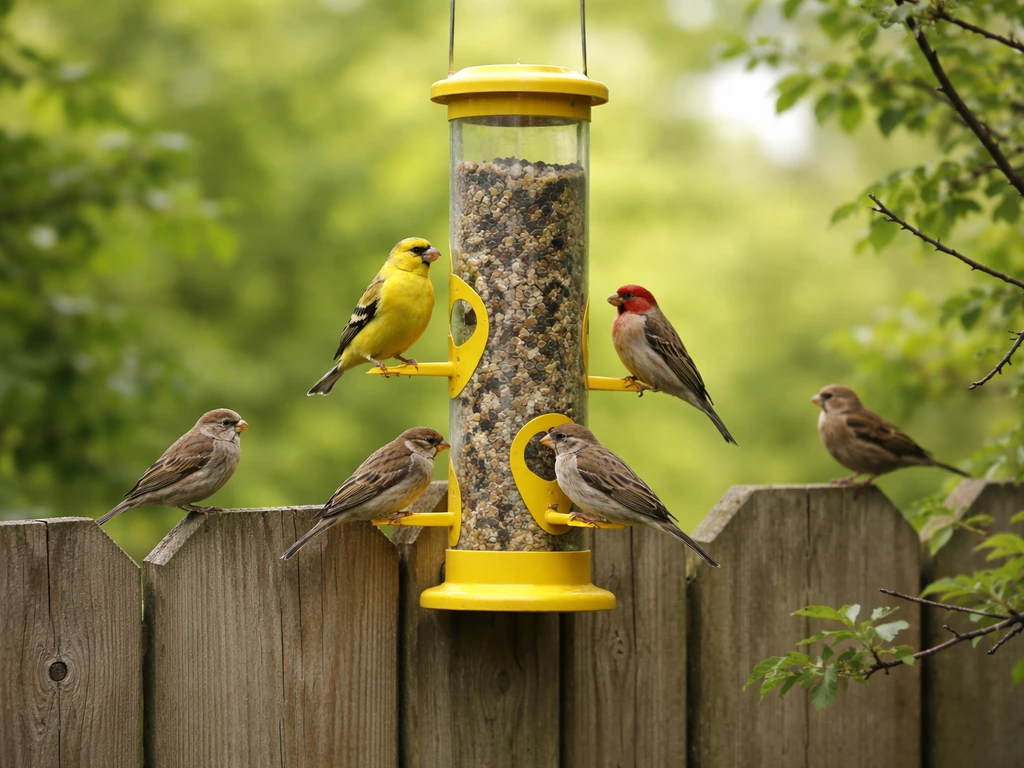 what color bird feeders attract birds