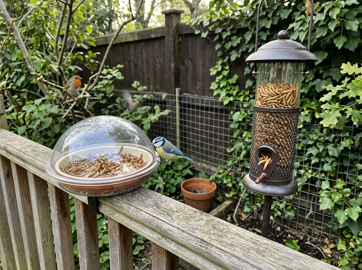 Best Bird Feeders for Mealworms: Live and Dried Picks