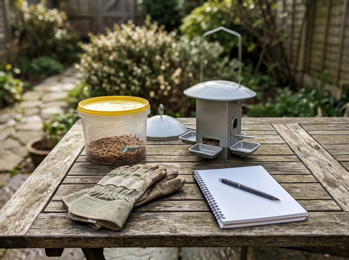 Buying checklist setup: choosing live vs dried and feeder type