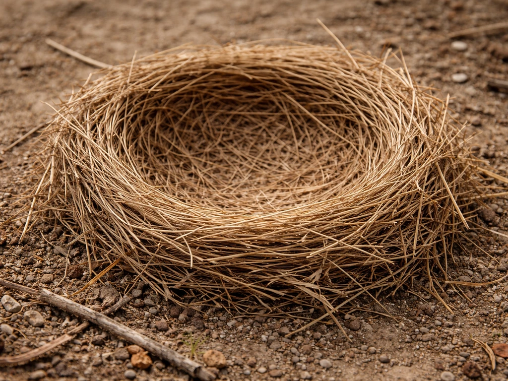 how to make bird nest with grass