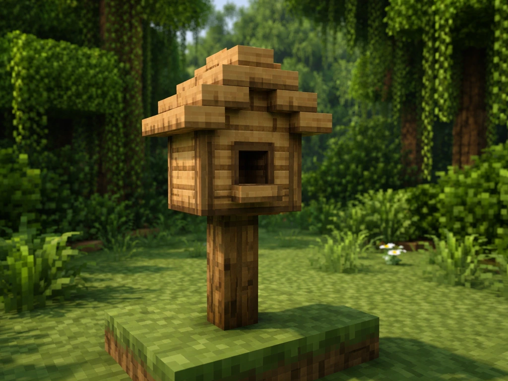 how to make bird house in minecraft